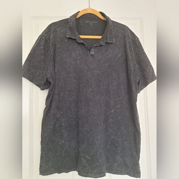 JOHN VARVATOS Black Cotton Polo  Size XXL - Picture 1 of 7